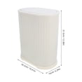 thumbnail image 2 of KONTONTY Restroom Trash Can With Lid Plastic For Home And Hotel Use 1Pack, 2 of 8