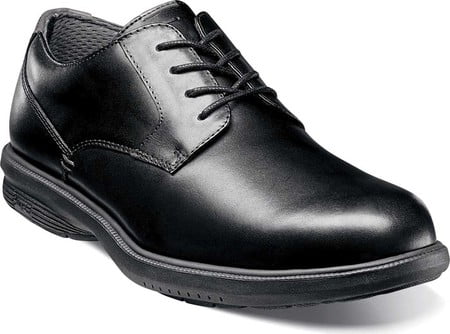 plain black leather shoes