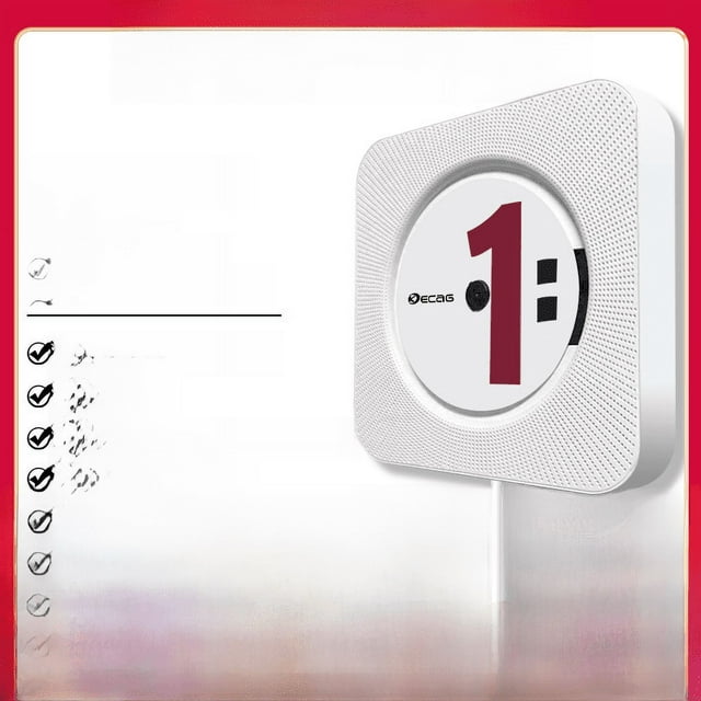 Lecteur CD Mural Lecteur CD Maison Lecteur CD Répétitif Éducation Prénatale Anglais Précoce Bluetooth Lecteur CD