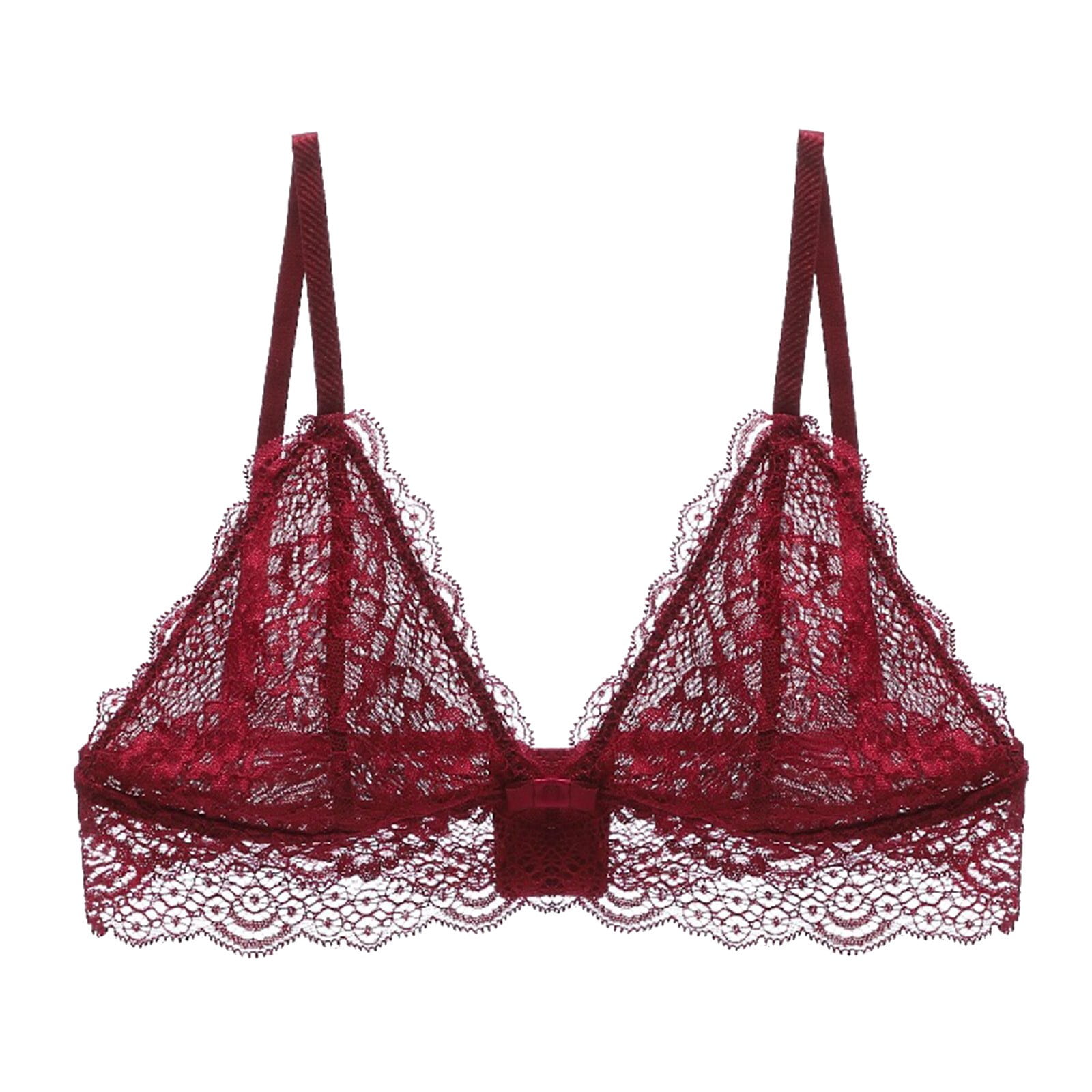 Lace Bralette with Extenders Thin Adjustable Strap Unpadded Sexy