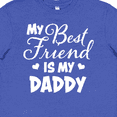 thumbnail image 4 of Inktastic My Best Friend is My Daddy with Hearts Youth T-Shirt, 4 of 5