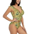 thumbnail image 3 of Xecao Floral with Butterflies print Ruffle One-Piece Swimsuit for Women,for the Beach or Pool, 3 of 8