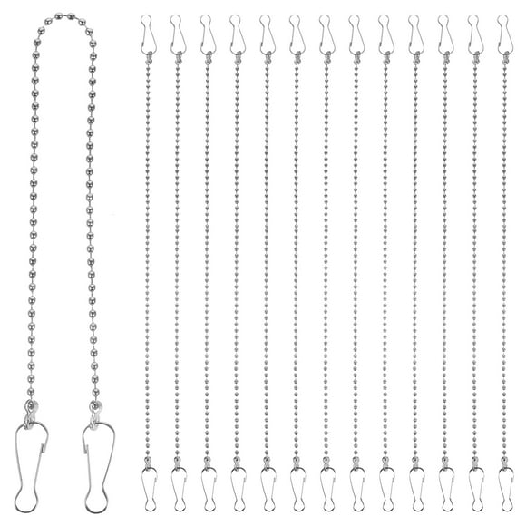 KAKOWELY 24pcs Hanging Chains Garden Plant Hangers Metal Chains Billboards Hanging Chains with Hook Clips,11.02X"X0.31"X0.08"