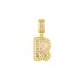 thumbnail image 4 of Collar con dije de oro laminado letra brillos R, 4 of 5