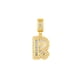 thumbnail image 4 of Collar con dije de oro laminado letra brillos R, 4 of 5