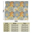 thumbnail image 3 of DouZhe Ultra-Soft Micro Fleece Lightweight Flannel Bed Blanket, Bohemia Mandala Kaleidoscope Print Cozy Warm Throw Blankets, 80"x60", 3 of 7