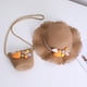 thumbnail image 3 of Sombrero de mujer con circunferencia de 56-58 cm, sombrero de sol con protección solar para verano, sombrero de paja para playa y conjunto de bolsa de paja, 3 of 5