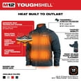 thumbnail image 4 of Milwaukee 204BL-213X M12 TOUGHSHELL Lithium-Ion Cordless Heated Jacket (3 Ah) - 3XL, Navy Blue, 4 of 12