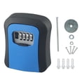 thumbnail image 1 of SPRING 4-Digit Password Storage Combination Lock Box Outdoor Use For House Keys blue, 1 of 9