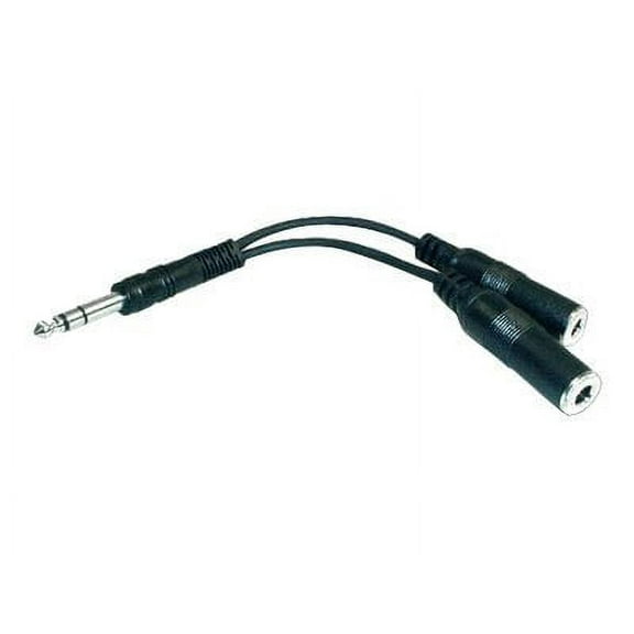 Hosa YPP-118 Y Cable 1/4 in TRS to Dual 1/4 in TRSF
