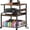 Rustic Brown, variant on Homieasy Heavy-Duty 3D Printer Rolling Cart with Power Outlet & Filament Storage, 3-Tier Adjustable Printer Stand for Home Office,Rustic Brown