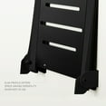 SlimLine Folding Wall Mount Shower Bench Seat, Matte Black Seat with