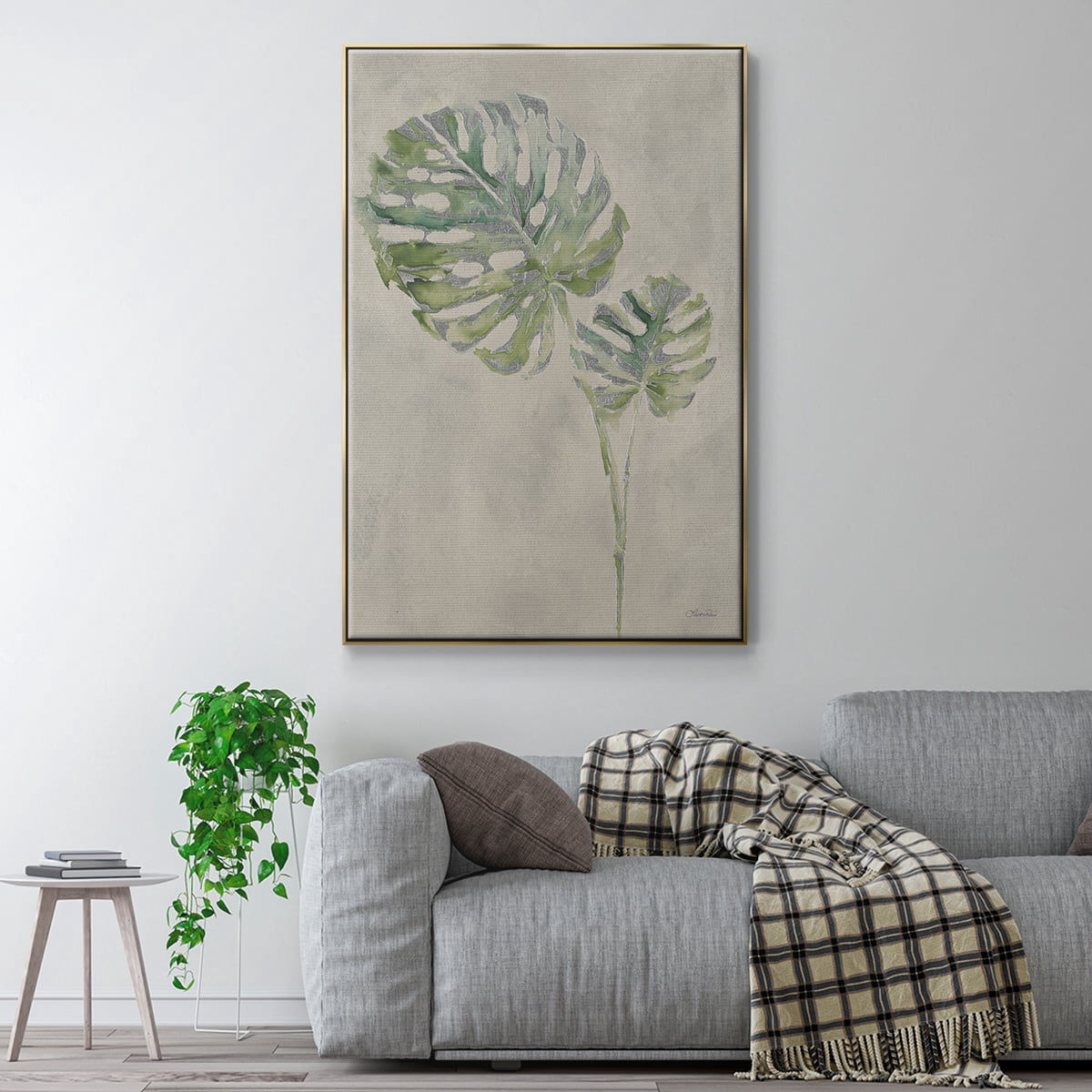 Fresh Unfolds III Framed Premium Gallery Wrapped Canvas - Ready to Hang - 25 x 37 - Gold Floating Frame