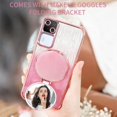 thumbnail image 5 of Kickstand Case for Vivo V30 5G Cover Soft TPU Silicone Phone Case with Luxury Magnetic Mirror Stand Shell for Women Men Anti-Fall Protective Cover Compatible with Vivo V30 5G Case, 5 of 7