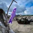 thumbnail image 3 of In the Breeze 4787 — Koi Fish Windsock, 36-Inch, Purple — Bright Koinobori Decoration, 3 of 4