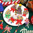 thumbnail image 5 of 16Pcs Christmas Lollipop Ornaments, Candy Christmas Tree Decorations Colorful Mini Candy Cane Hanging Ornaments Polymer Clay Peppermint Pendants for Xmas Tree Party Home Decorations, 5 of 8