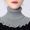 Grey, variant on New Winter Knitted Warm Neckerchief for Women Solid Color Ruffle Scarf Soft Outdoor Knitting Warmer Neck Collar Pullover Scarves (Red)
