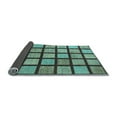 thumbnail image 2 of Ahgly Company Indoor Rectangle Checkered Light Blue Modern Area Rugs, 8' x 12', 2 of 4