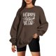 thumbnail image 2 of ICHUANYI Clearance Women Classic New Year Christmas Print Crewneck Long Sleeve Loose Sweatshirt Tops ICHUANYI "ICHUANYI", 2 of 7
