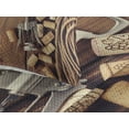 thumbnail image 3 of Ambesonne Rustic Quilted Coverlet 3 Pcs, Wooden Table Wine Corks, King Size, Brown, 3 of 4