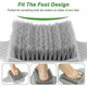 thumbnail image 4 of Foot Brush Shower 35 * 23cm Feet Shower Brush Foot Care Gray Shower Foot Scrubber With Suction Cups, 4 of 5