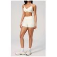 thumbnail image 4 of PISONIC Workout Sets for Women Spaghetti Straps Halter Neck Sports Bra High Waist Biker Shorts 2 Piece Gym Outfits, 4 of 7