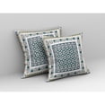 thumbnail image 2 of Floral Windows Indoor/Outdoor Pillow with Removable Cover in White Green 26x26, 2 of 5