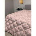 thumbnail image 2 of Moroccan Down Alternative Comforter, Repetitive Tile Inspired Floral Motif, Microfiber Quilt for All Season, 5 Sizes, Champagne Vermilion, by Ambesonne, 2 of 3