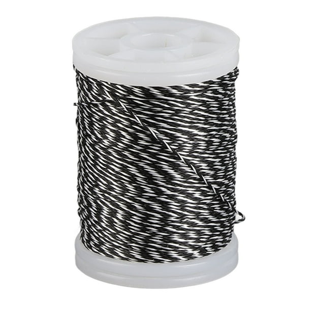 Cuerda para arco hilo para servir cuerda de polietileno duradera para arco recurvo arco compuesto blanco y negro YUNYI BRAND Deportes