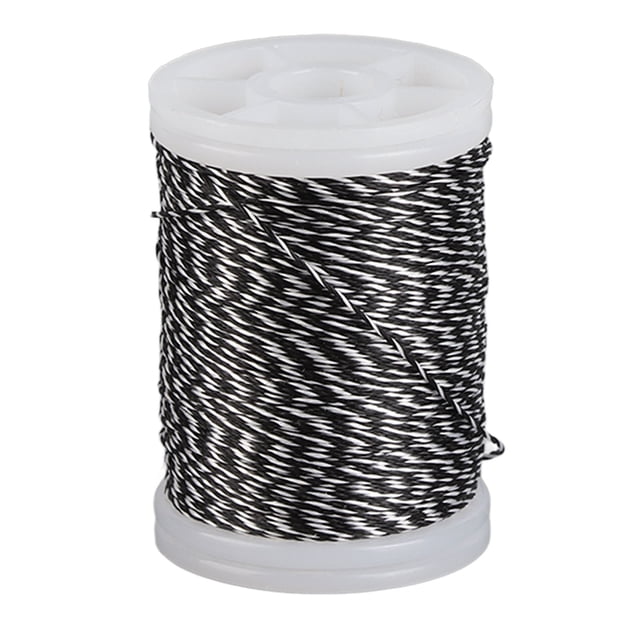 Cuerda para arco hilo para servir cuerda de polietileno duradera para arco recurvo arco compuesto blanco y negro YUNYI BRAND Deportes