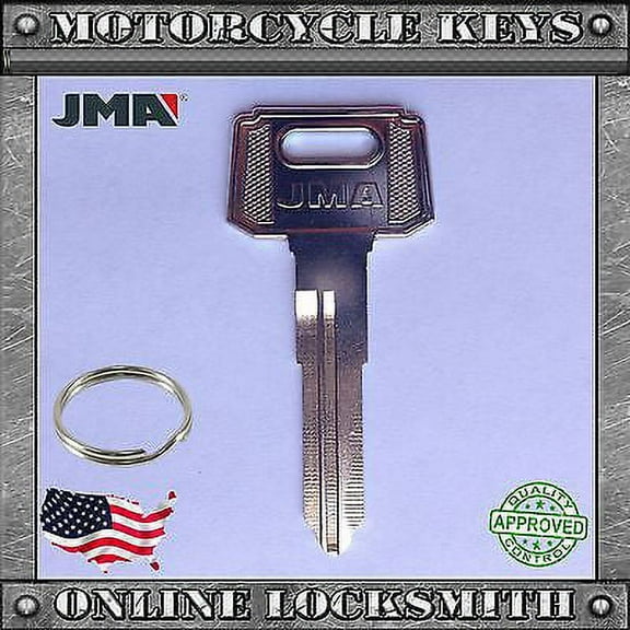 New Black Uncut Key For Suzuki Motorcycles SUZ12 - Free Shipping