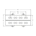 thumbnail image 3 of String Bass Guitar Pickup Doble Bobina Para Accesorios De Bajos Eléctricos, 3 of 5