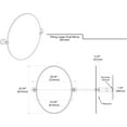 thumbnail image 7 of Gatco Designer II 32" Frameless Oval Mirror, Chrome, 7 of 7