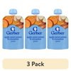 (3 pack) Gerber Stage 2 Baby Food, Apple Sweet Potato Cinnamon Puree Pouch 3.5 oz