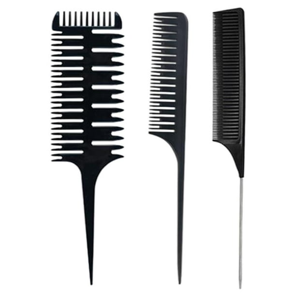 Pro Styling Comb Set Multifunction Paddle Detangle Hair Brush Detangler Men  Fish bone bakelite 