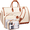 Beige, variant on MIUSSE Convertible Garment Bag for Travel 2-in-1 Garment Duffle Bag 60L Carry On Garment Weekender Bag Hanging Suitcase Suit Travel Duffel