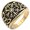 Gold, variant on Totem Ring for Men Titanium Steel Vintage Mythology Style