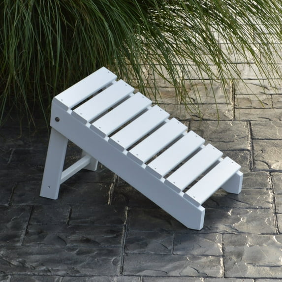 A & L Furniture Recycled Plastic Folding Adirondack Ottoman