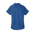 thumbnail image 6 of Port Authority Ladies Short Sleeve SuperPro Twill Shirt-XL (True Blue), 6 of 6