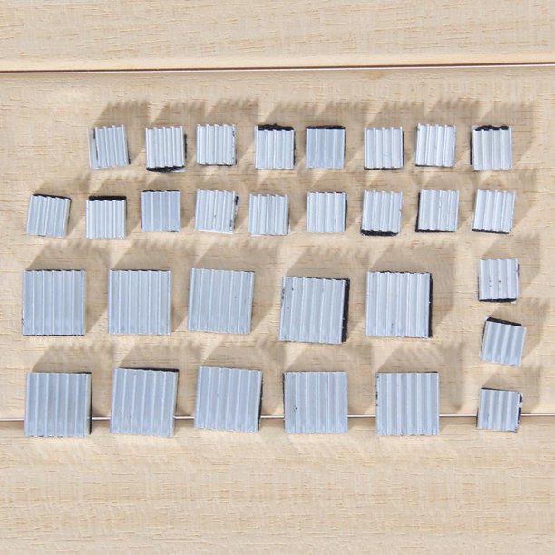 30 x Kit de adhesivo de enfriador de disipador de calor de aluminio para enfriar Raspberry Pi