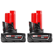 MILWAUKEE M12 REDLITHIUM XC 3.0Ah Battery 2-Pack (48-11-2412) – Extended Runtime and High Performance
