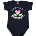 thumbnail image 3 of Inktastic Grandpa's Girl Heart Flowers Girls Baby Bodysuit, 3 of 5