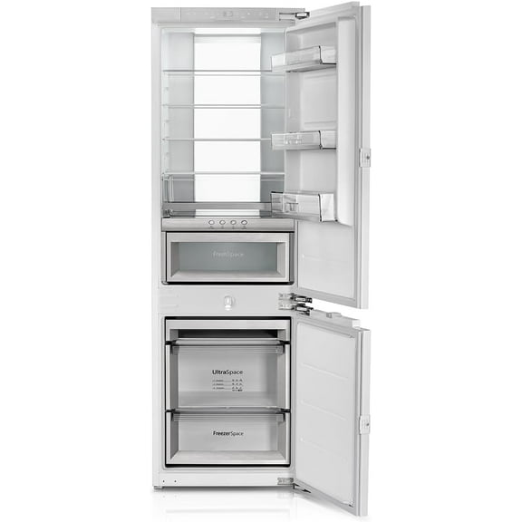 Ca'Lefort 22 Inch Panel Ready Refrigerator,Built-In Refrigerator with Freezer, 3-Zone Cooling,for Home Bars & Kitchen Designs(Panel Not Included)