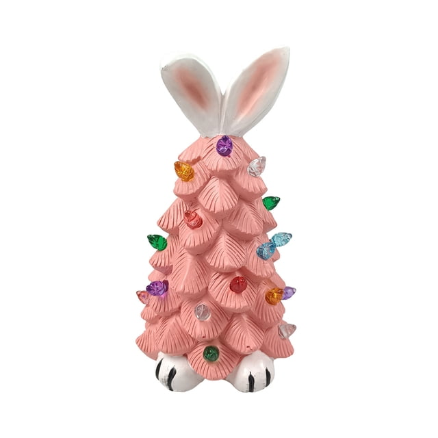 Pisexur Easter Bunny Decorations Spring Decor Bunny Tree Easter Decorations For Indoor Spring Home Bedroom Office Decor,Tabletop Bunny Rabbit Tree Home Decor Easter Basket Stuffers for Kids