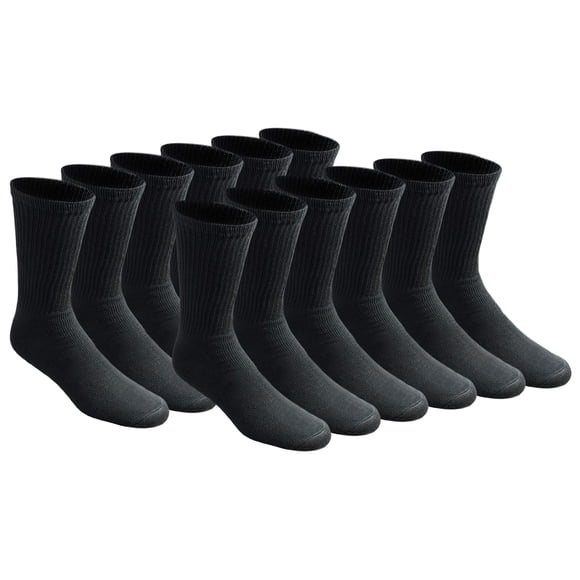 Calcetines Dickies para hombre, acolchados multiusos, color negro, 12 pares