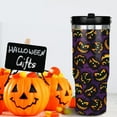 thumbnail image 4 of 30 oz Halloween Tumbler with Lid and Straw, Goth Tumbler Insulated Coffee Travel Mugs Cup Water Bottle Cute Halloween Gifts for Women Girls, 4 of 6