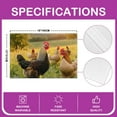 thumbnail image 2 of Erosebridal Farm Rooster Placemats Set of 4, 3D Chicken Table Mats for Dining Table Set of 4, Animal Theme Place Mats for in Door Dinning, Stylish Kitchen Decorative, 2 of 4