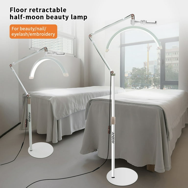 Adjustable Brightness Half Moon LED Floor Lamp for Beauty Spa