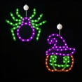 thumbnail image 5 of Halloween Pumpkin Spider Window Light,LED Suction Cup Window Decoration for Glass Door Party Haunted House Indoor Outdoor Seasonal Holiday Display, 5 of 7