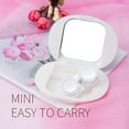 thumbnail image 2 of Contact Lens Box Crown Cute Contact Lens Travel Case Contact Lens Case Container Holder Storage Box Portable Contact Lens Travel Kits Cute Mini (Pearly white), 2 of 7